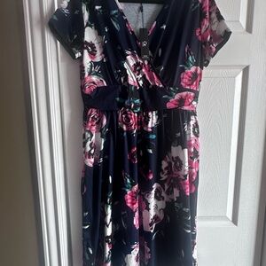 Floral Navy Dress
